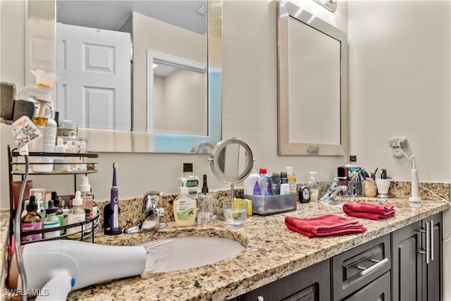 bathroom featuring vanity