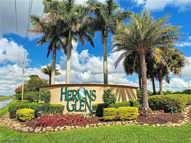 3452 Via Montana Way N, Fort Myers, FL 33917 - view of community / neighborhood sign