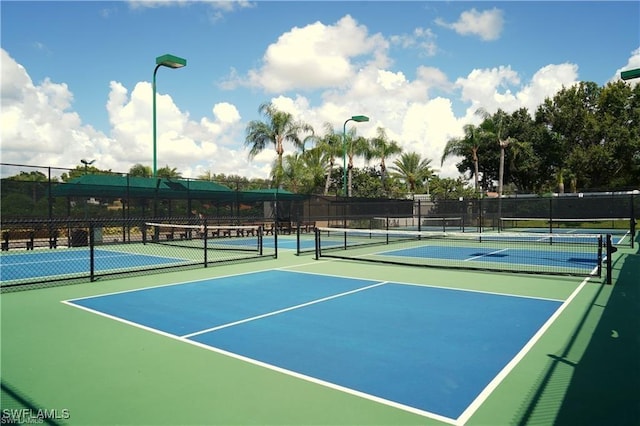 view of sport court