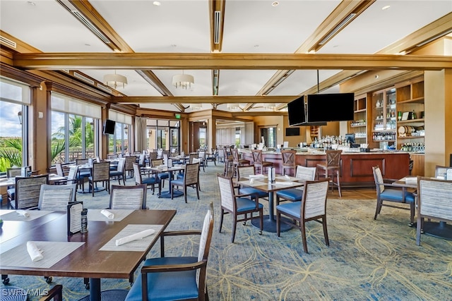 view of dining area