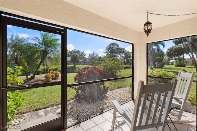 sunroom / solarium with plenty of natural light