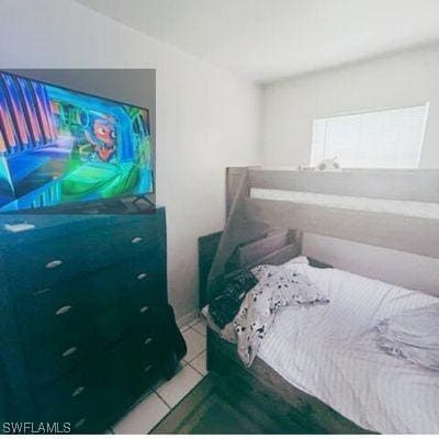 view of tiled bedroom