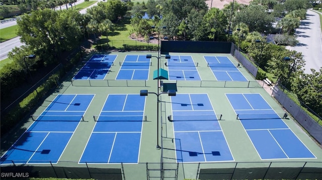 view of tennis court