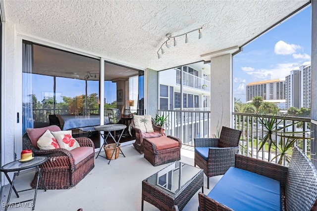 view of sunroom