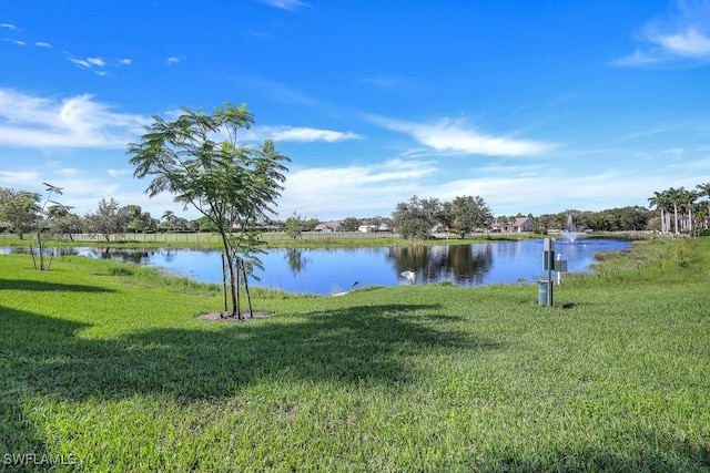 view of water feature