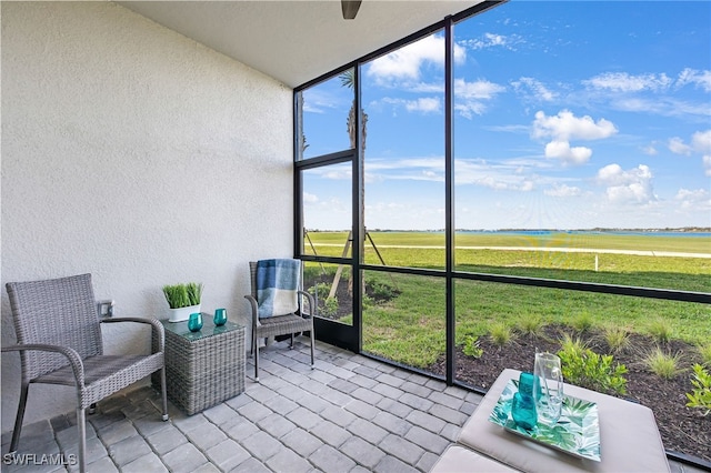 view of sunroom / solarium