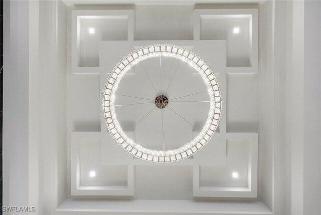 details featuring a notable chandelier