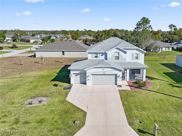 view of front of house featuring a front yard