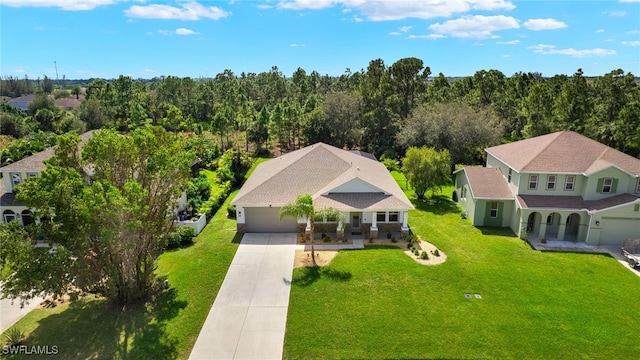 birds eye view of property