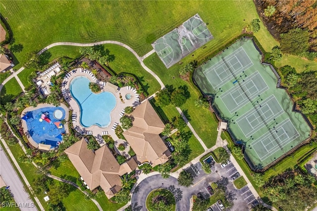 11309 Pond Cypress St, Fort Myers, FL 33913 - aerial view of a pool area