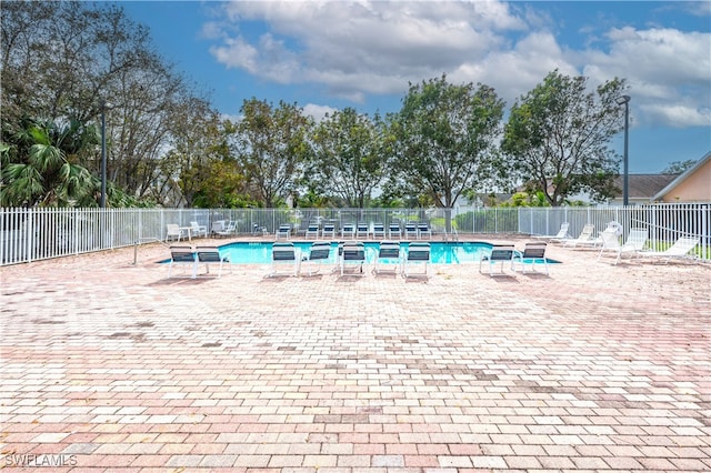 view of pool with a patio