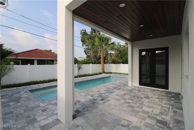 view of pool with a patio area