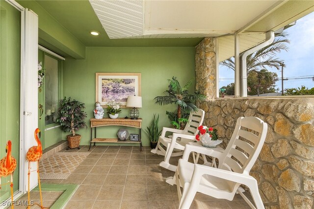 balcony featuring a patio