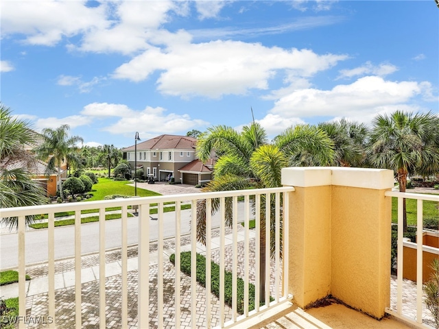 view of balcony