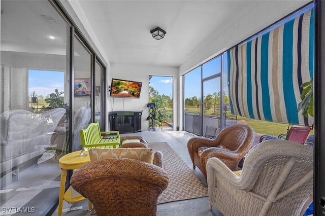 view of sunroom / solarium