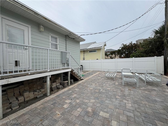 159 Pearl St, Fort Myers Beach, FL 33931 - view of patio / terrace featuring fence