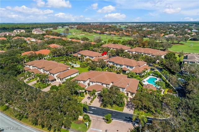 bird's eye view featuring a residential view