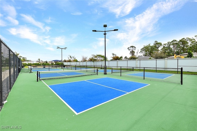 view of sport court