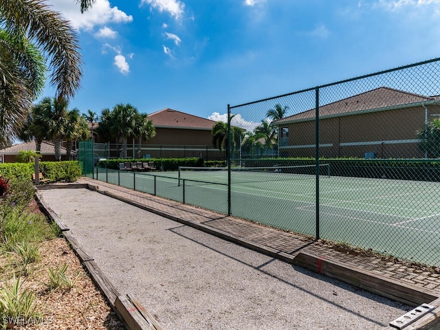 view of sport court