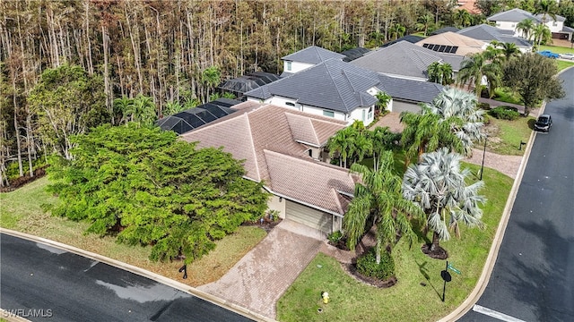 bird's eye view featuring a residential view