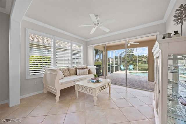 sunroom featuring plenty of natural light