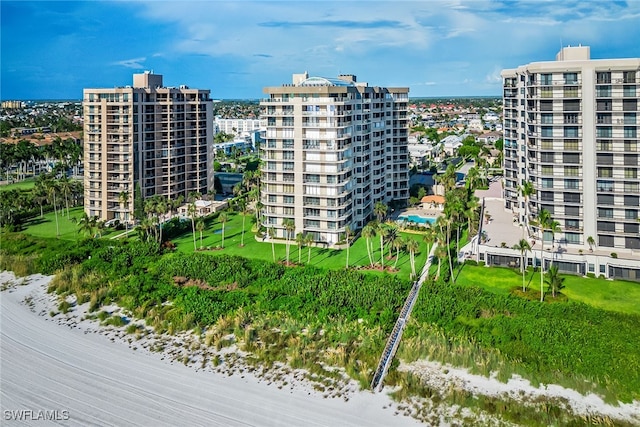 view of property with a water view