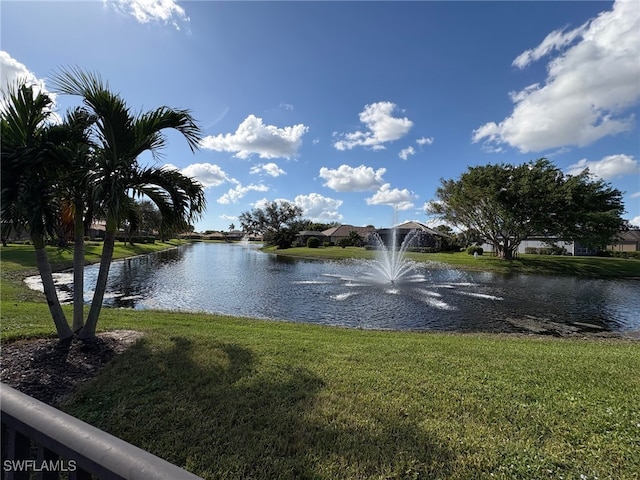 view of water feature