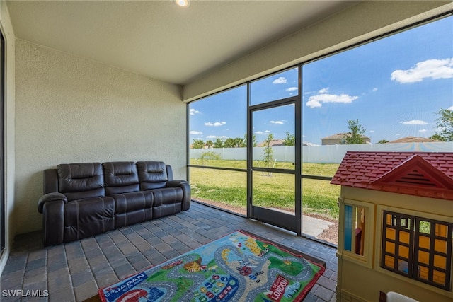 view of sunroom / solarium