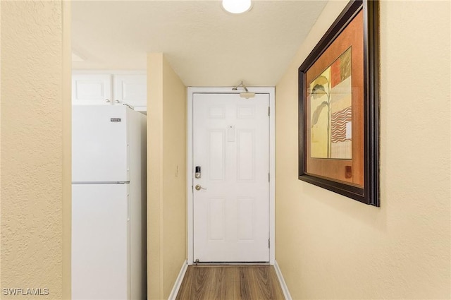 entryway featuring hardwood / wood-style floors