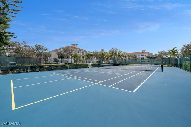 view of tennis court