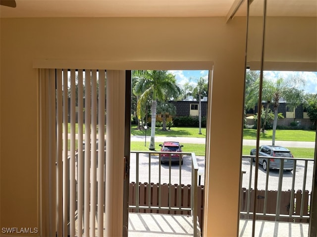 entryway with a healthy amount of sunlight