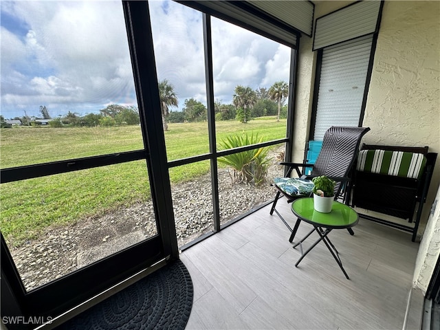 view of sunroom / solarium