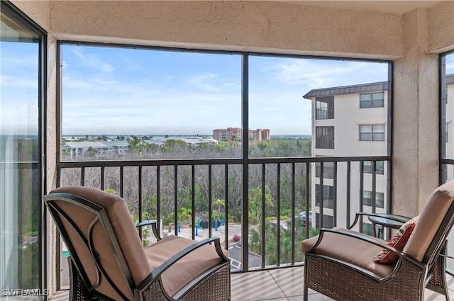 view of sunroom