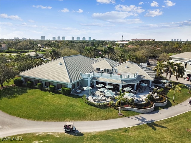 birds eye view of property