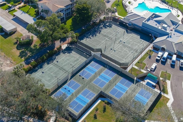 birds eye view of property