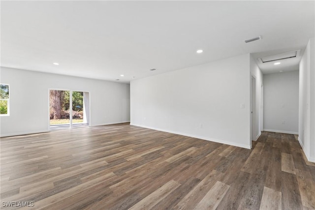 164 Thornton Ave S, Lehigh Acres, FL 33974 - unfurnished room with dark wood-type flooring