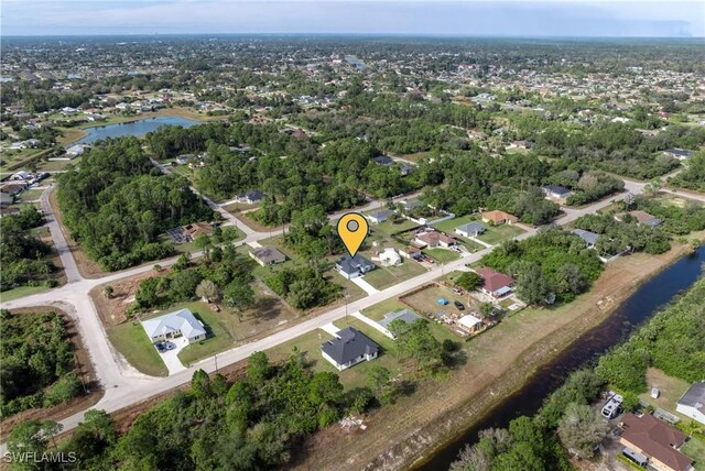164 Thornton Ave S, Lehigh Acres, FL 33974 - aerial view featuring a water view