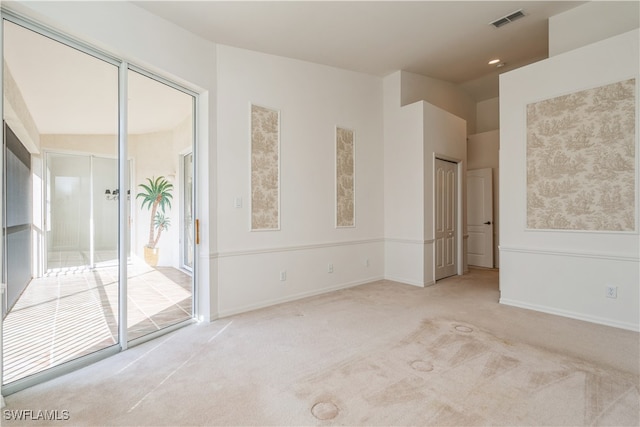 view of carpeted empty room