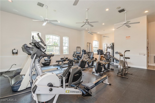 view of exercise room