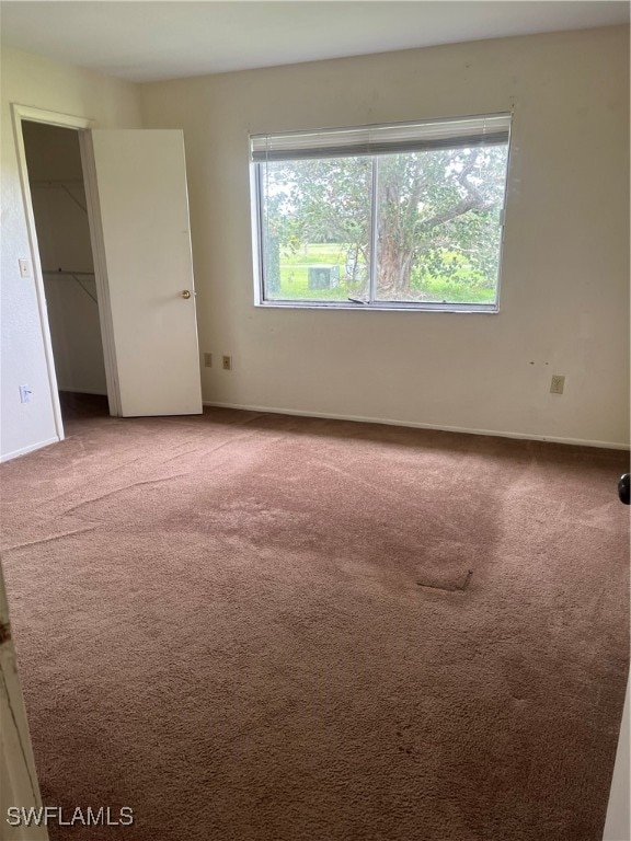 view of carpeted empty room