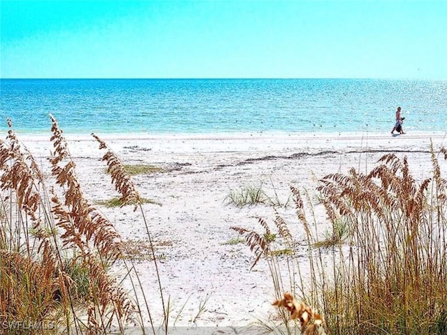 property view of water with a view of the beach