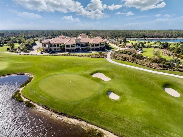 9834 Giaveno Cir Unit 1723, Naples, FL 34113 - bird's eye view featuring view of golf course and a water view