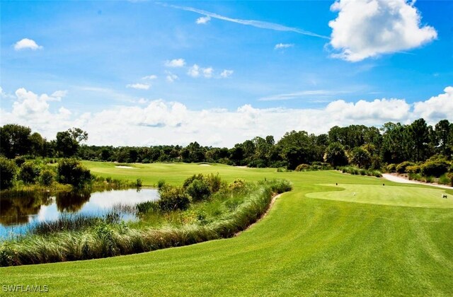 9834 Giaveno Cir Unit 1723, Naples, FL 34113 - surrounding community with a water view and golf course view