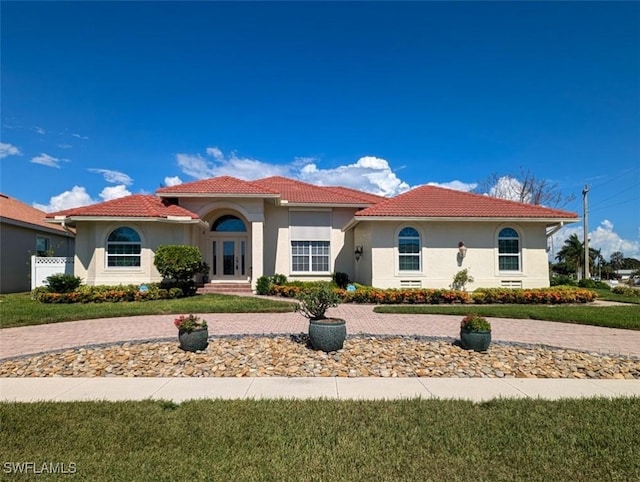 view of mediterranean / spanish house