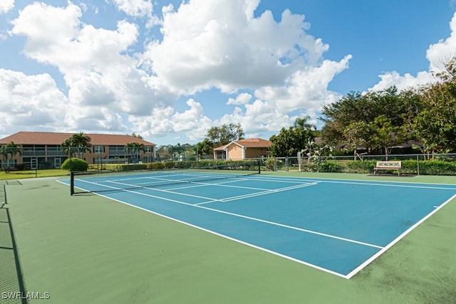 view of tennis court