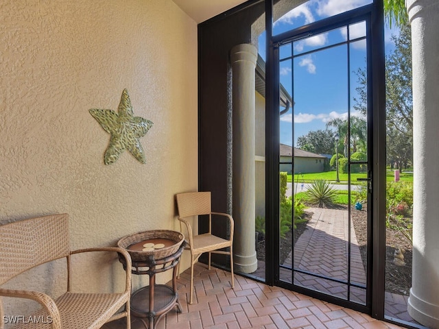 view of doorway to outside