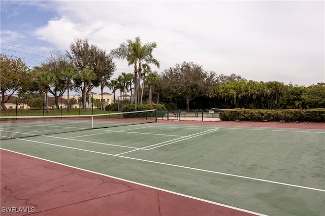 view of tennis court