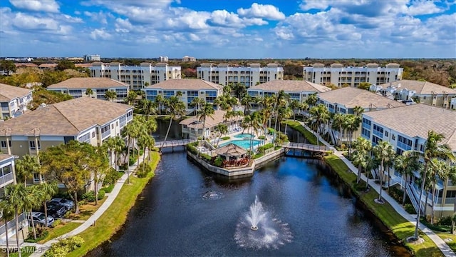 7725 Pebble Creek Cir Unit 8-303, Naples, FL 34108 - aerial perspective of suburban area featuring a nearby body of water