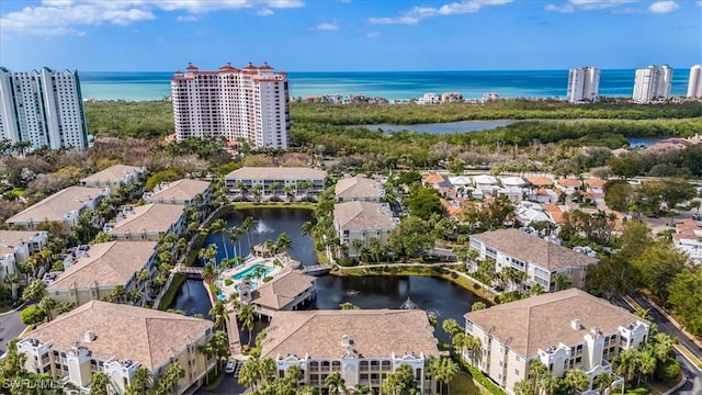 7725 Pebble Creek Cir Unit 8-303, Naples, FL 34108 - aerial view of residential area with a nearby body of water