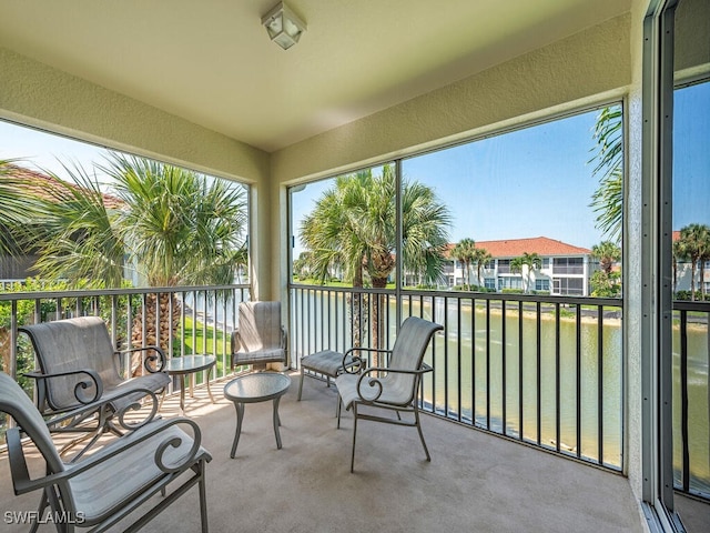 view of sunroom / solarium